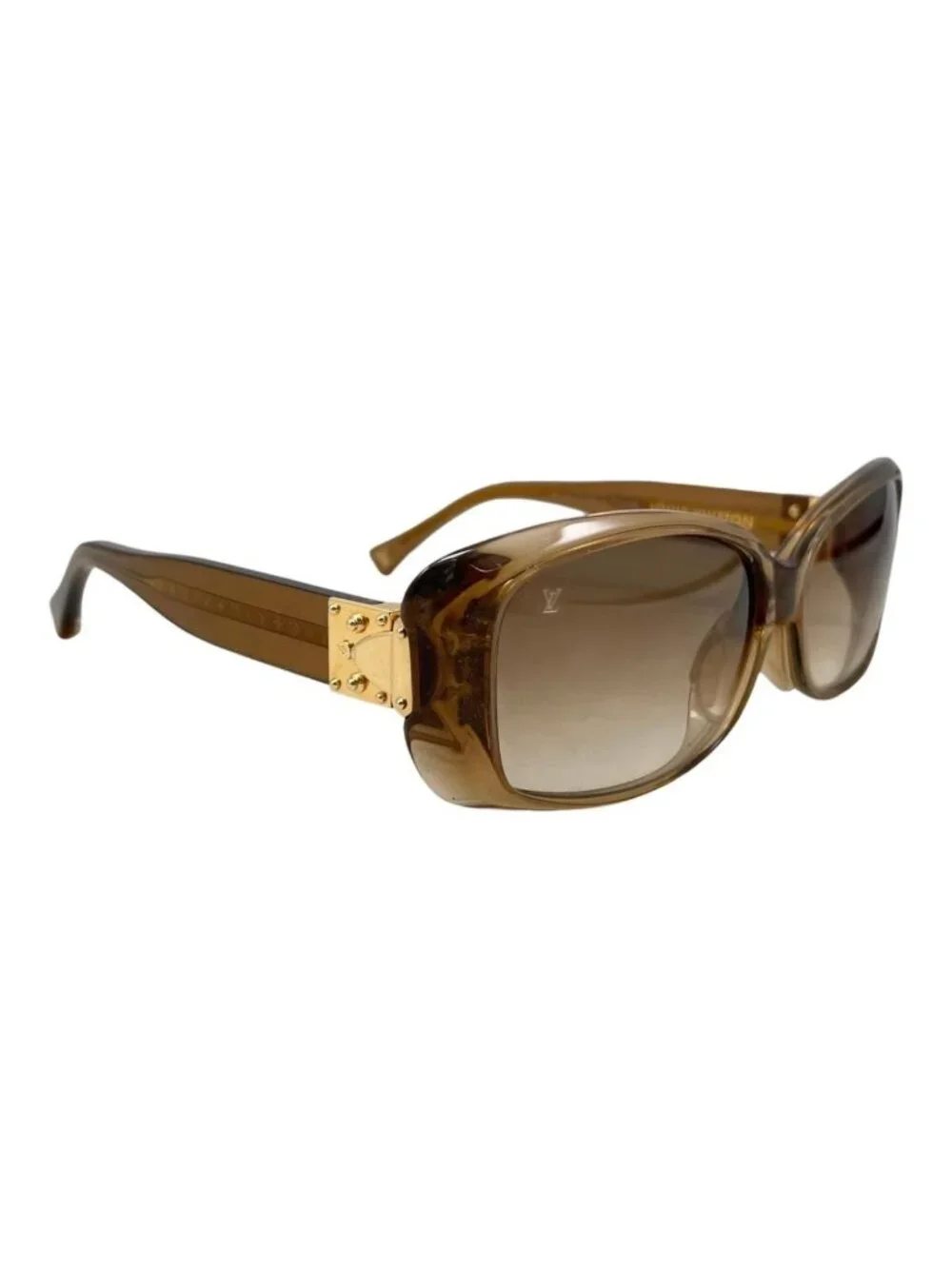Louis Vuitton Sunglasses Spson GM Monogram Flower Lame Brown Eyewear